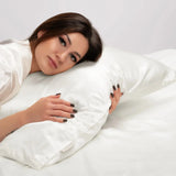White Silk Pillowcase - 22 Momme Pure Mulberry Silk Pillowcase UK
