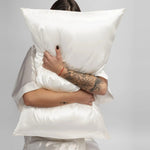 White Silk Pillowcase - 22 Momme Pure Mulberry Silk Pillowcase UK