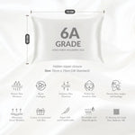 White Silk Pillowcase - 22 Momme Pure Mulberry Silk Pillowcase UK