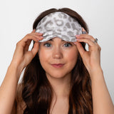 Leopard Print Silk Eye Mask - 22 Momme Pure Mulberry Silk Sleep Mask UK