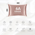 Pink Silk Pillowcase - 22 Momme Pure Mulberry Silk Pillowcase
