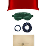 Signature Silk Gift Set - 22 Momme Mulberry Silk Pillowcase Eye Mask Scrunchies UK