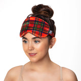 SilkSleek Tartan Silk Eye Mask and Gift Set Packaging