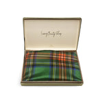 Tartan Green Silk Pillowcase - 22 Momme Pure Mulberry Silk Pillowcase UK